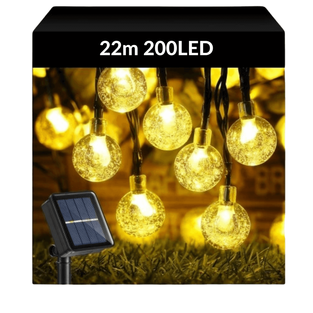 Girlanda solarna 22m 200LED do ogrodu