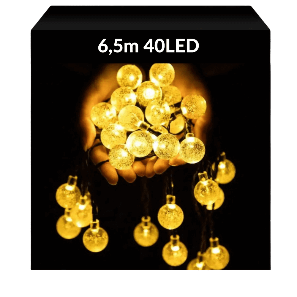 Girlanda solarna 40led 6,5m